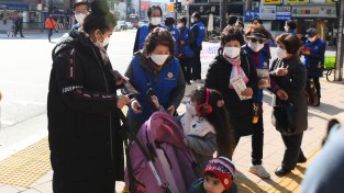 바르게살기운동 공주시협의회, 마스크 착용 의무화 홍보 캠페인 펼쳐