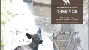 충남야생동물구조센터, 야생동물 사진 전시회 개최